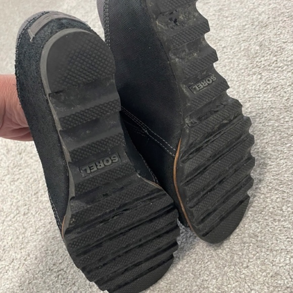 Sorel Wedge Sandal Black 8 - Picture 6 of 6